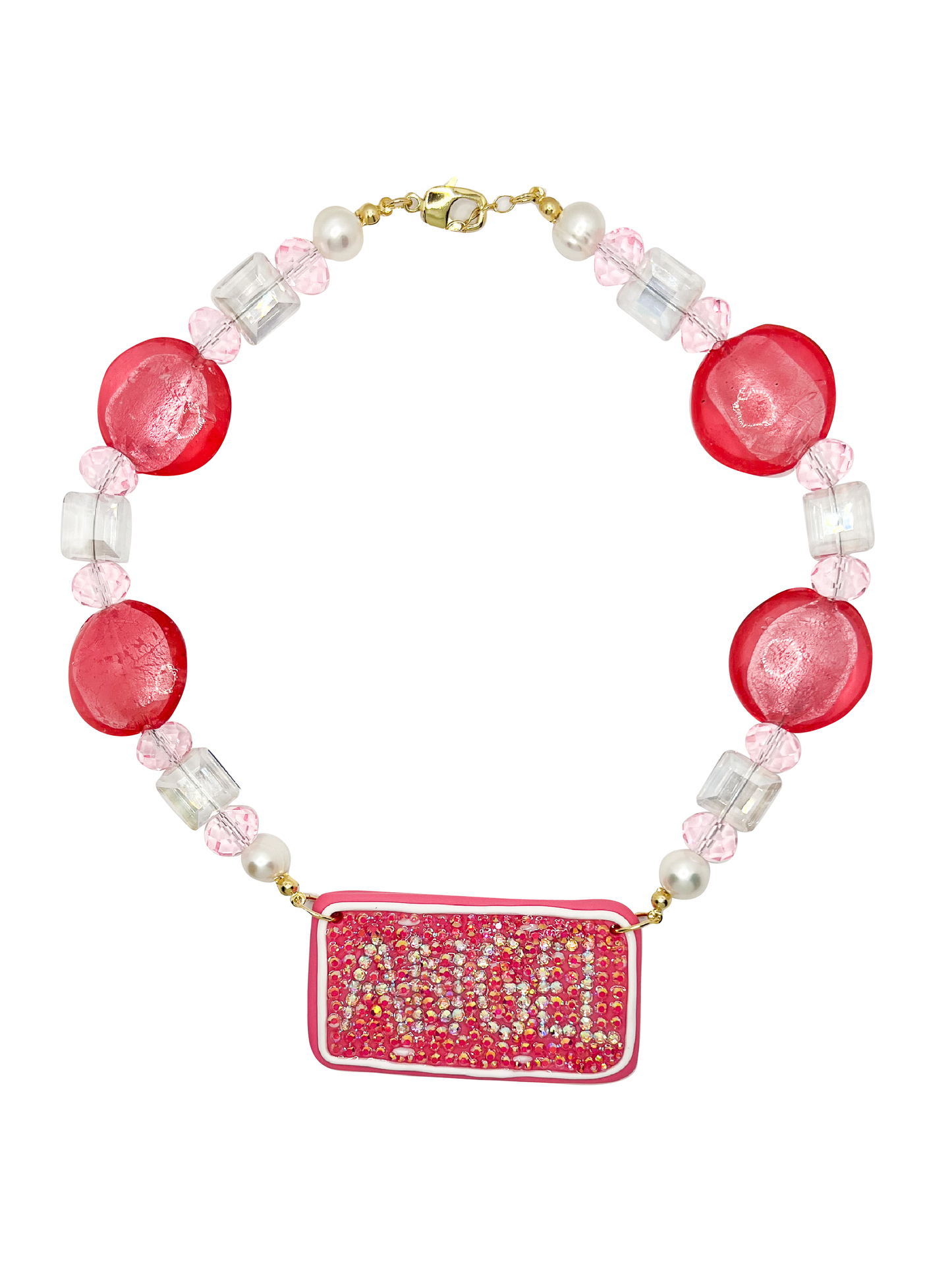 Angel License Plate Necklace