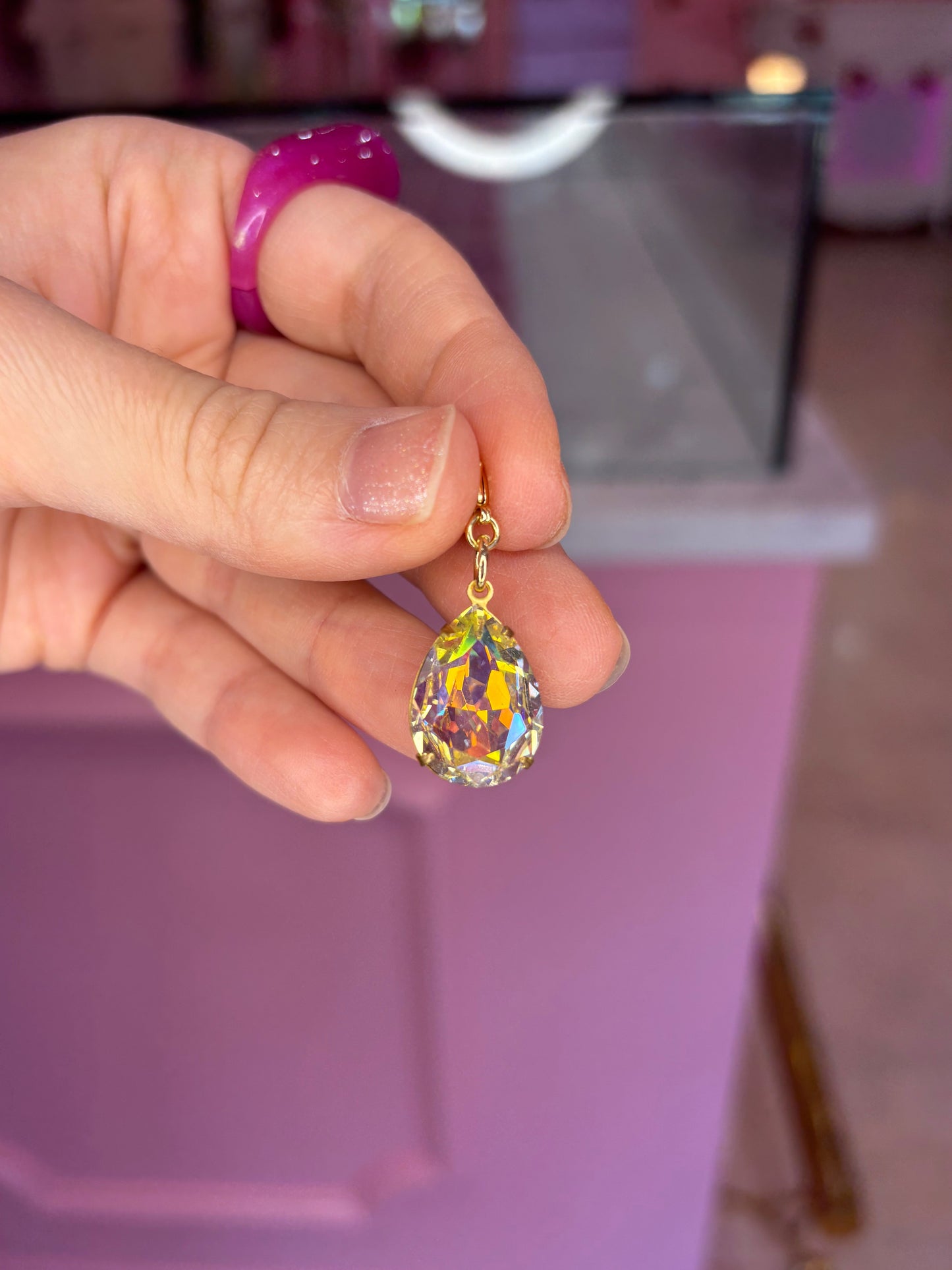 Vintage Glass Charm