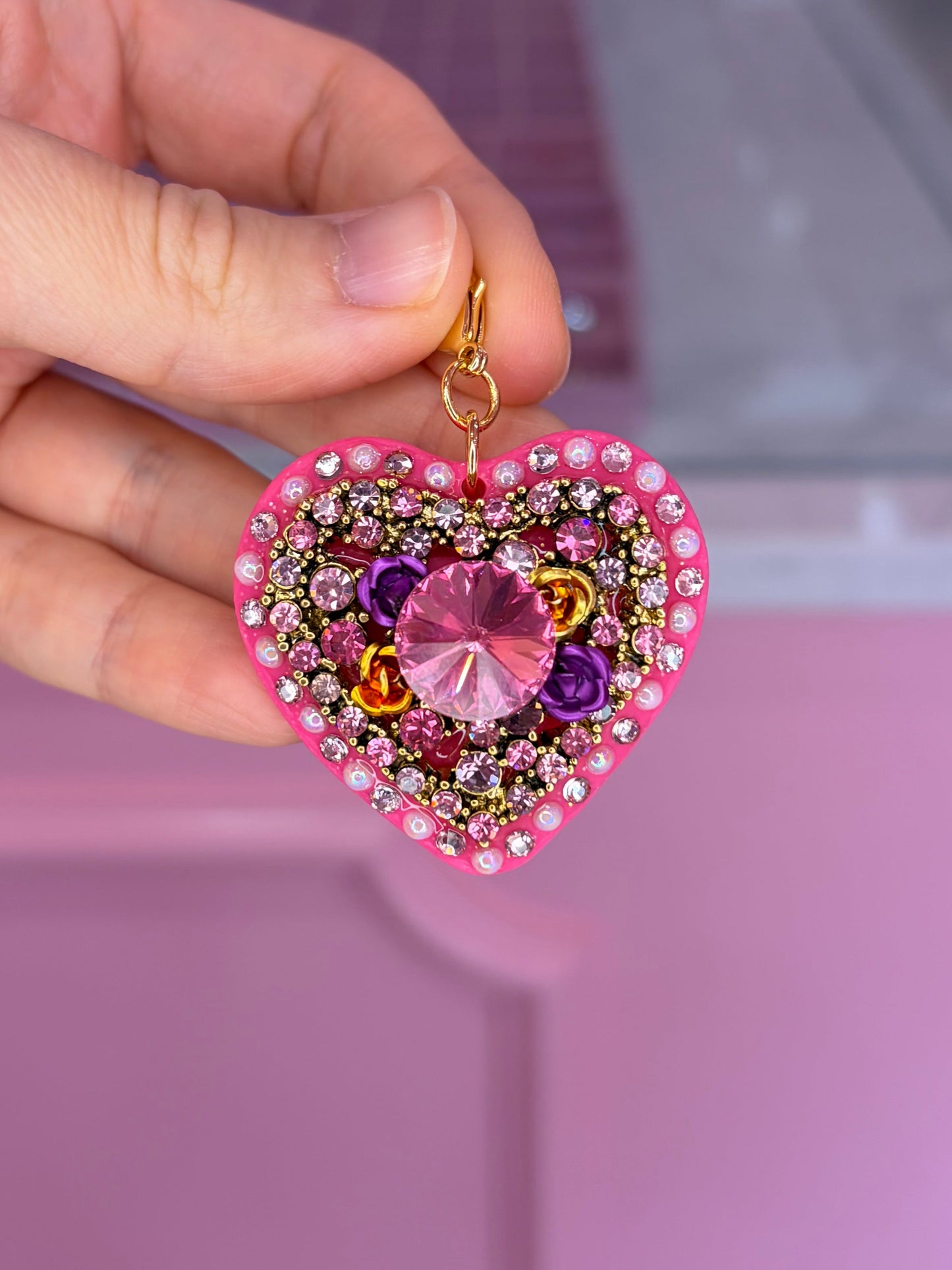 Blooming Heart Charm