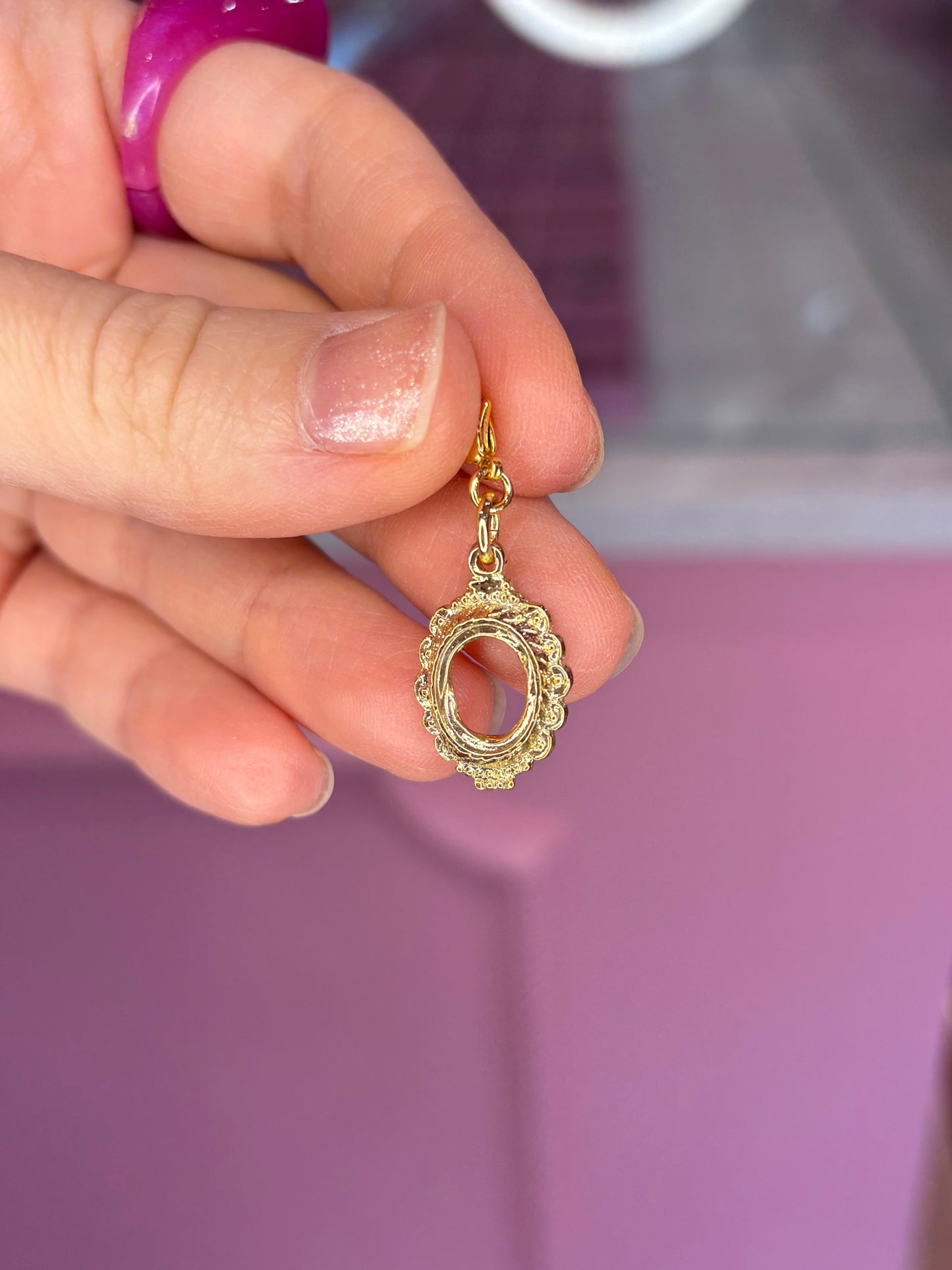 Vintage Picture Frame Charm