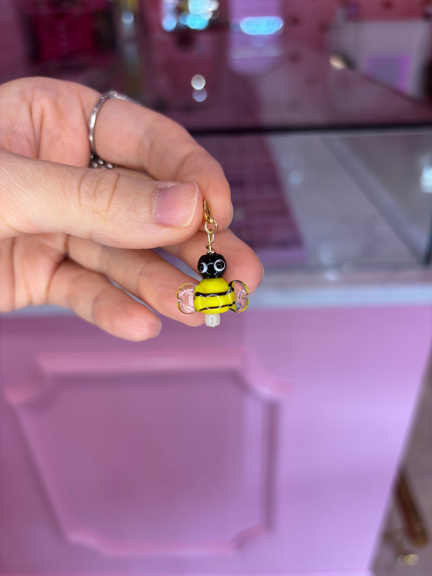 Glass Bee Charm