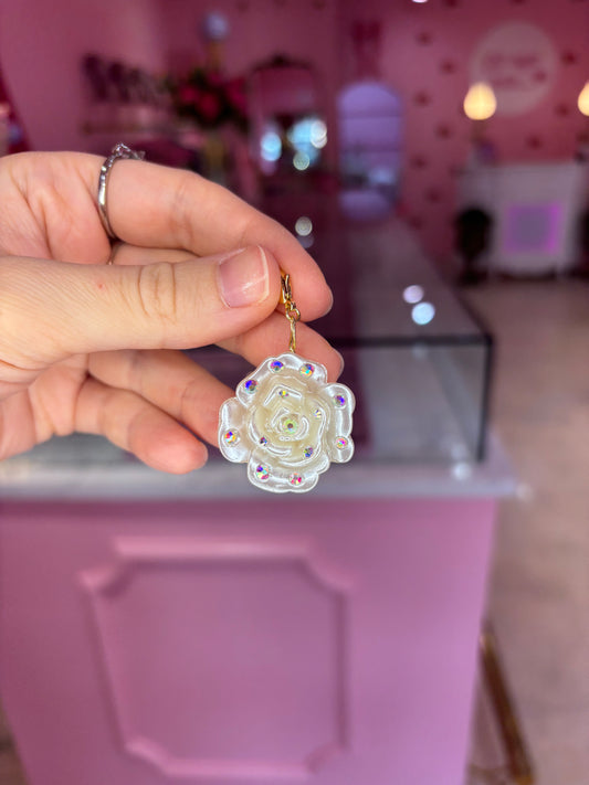 Iridescent Rose Charm