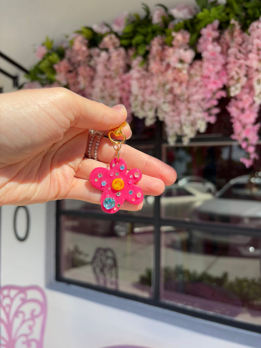 Flower Power Bag Charm