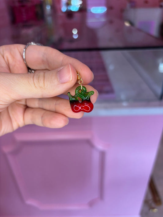 Glass Cherry Charm