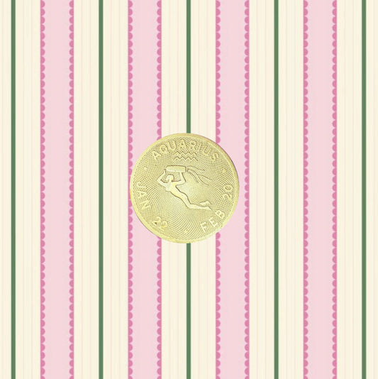 Vintage Aquarius Charm