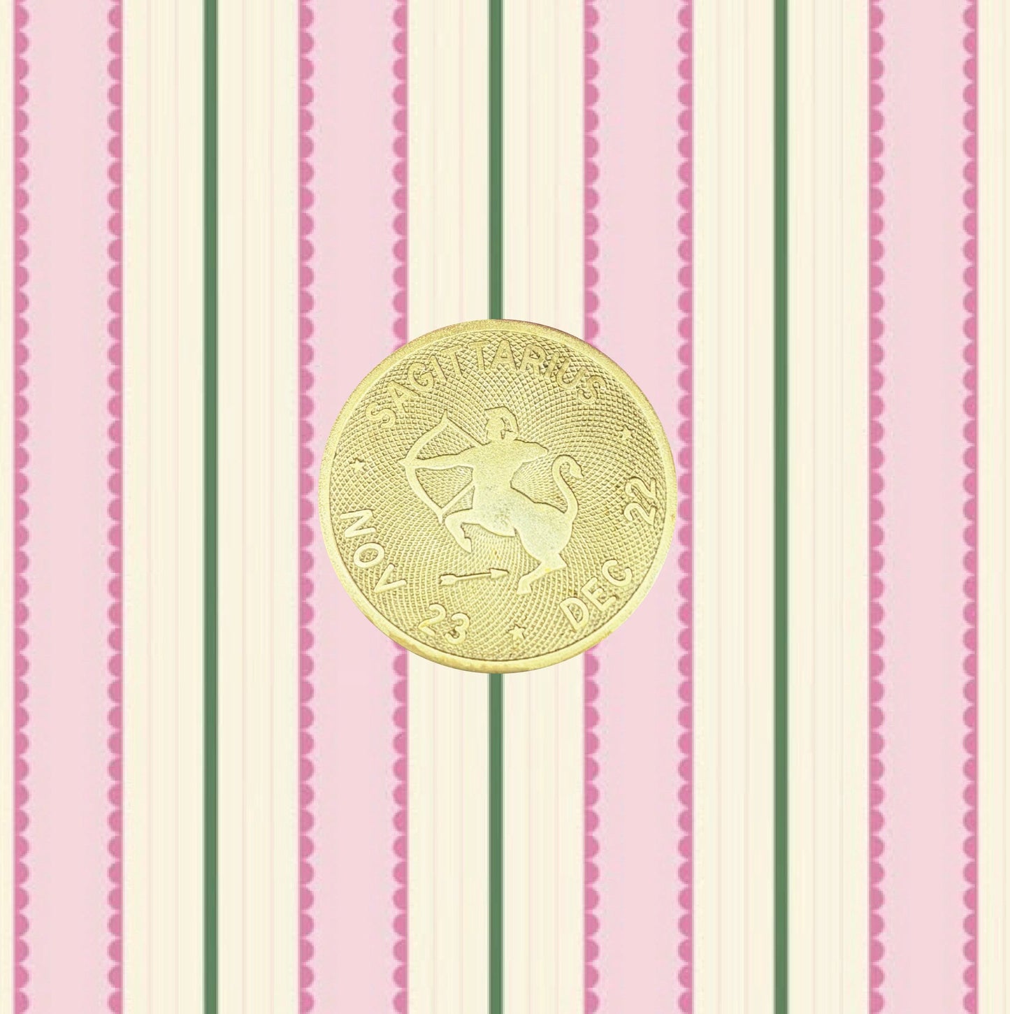 Vintage Sagittarius Charm