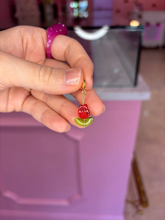 Red Tulip Charm