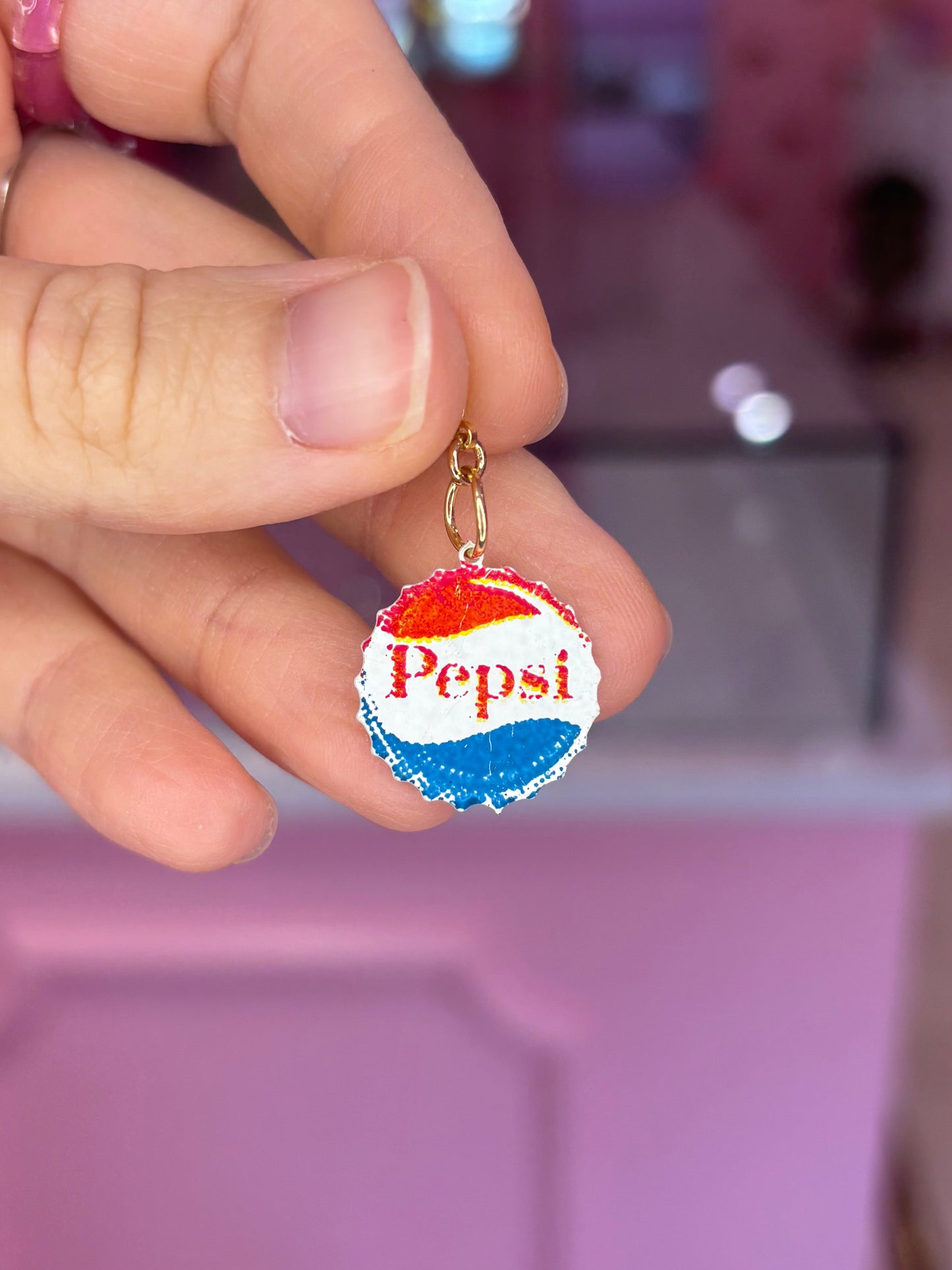 Pepsi Bottle Tab Charm