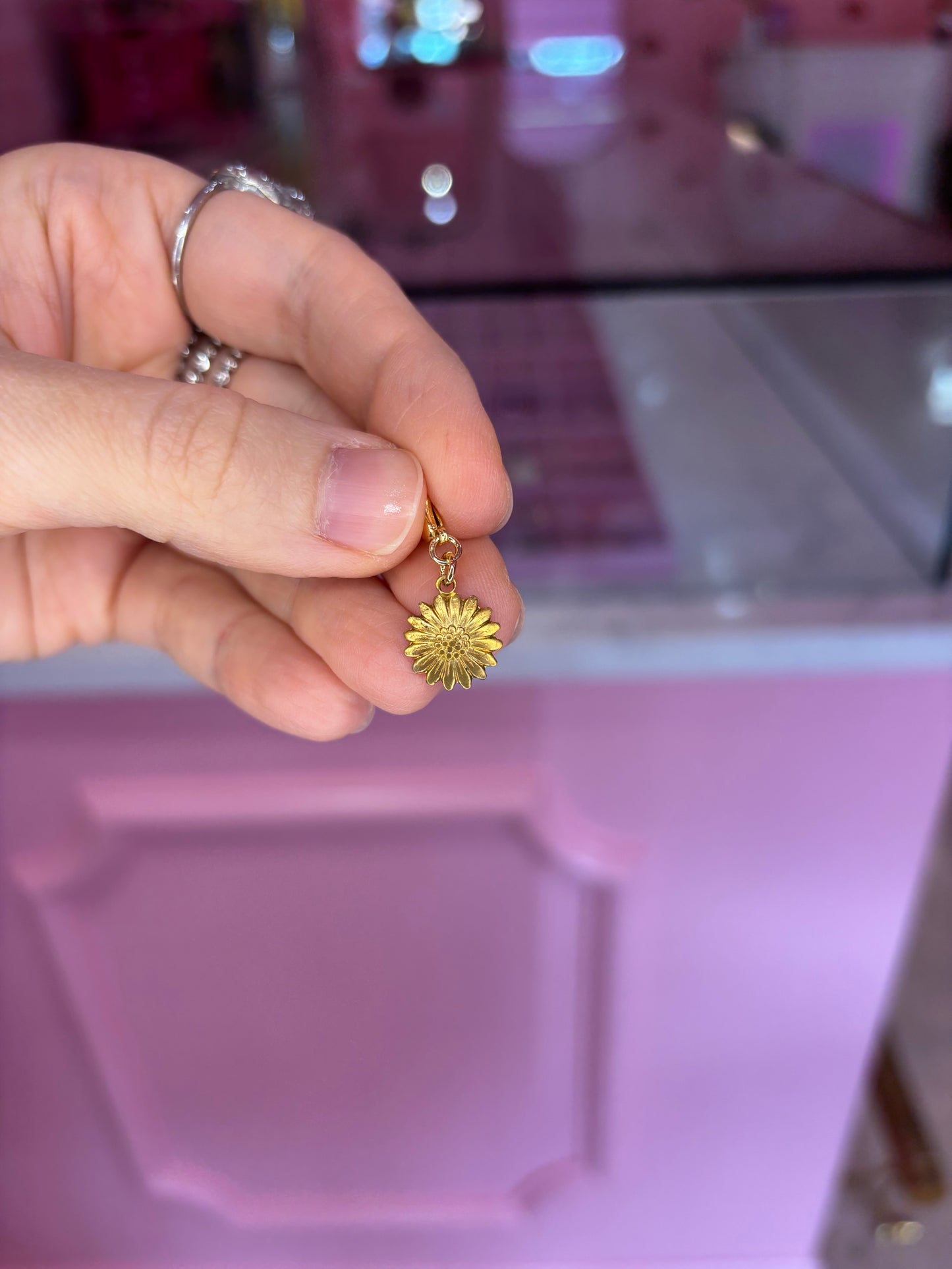 Vintage Sunflower Charm