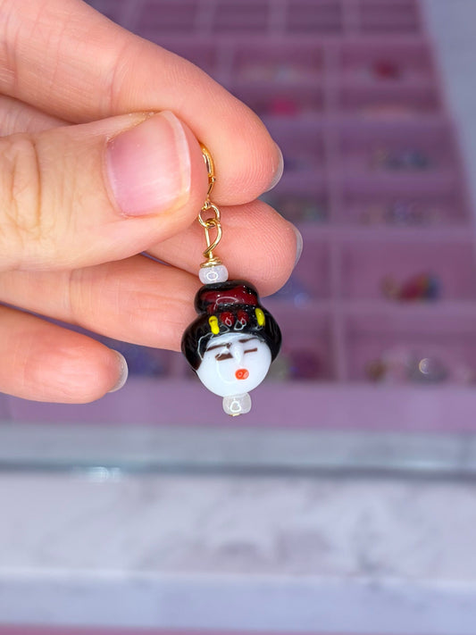 Glass Face 1 Charm