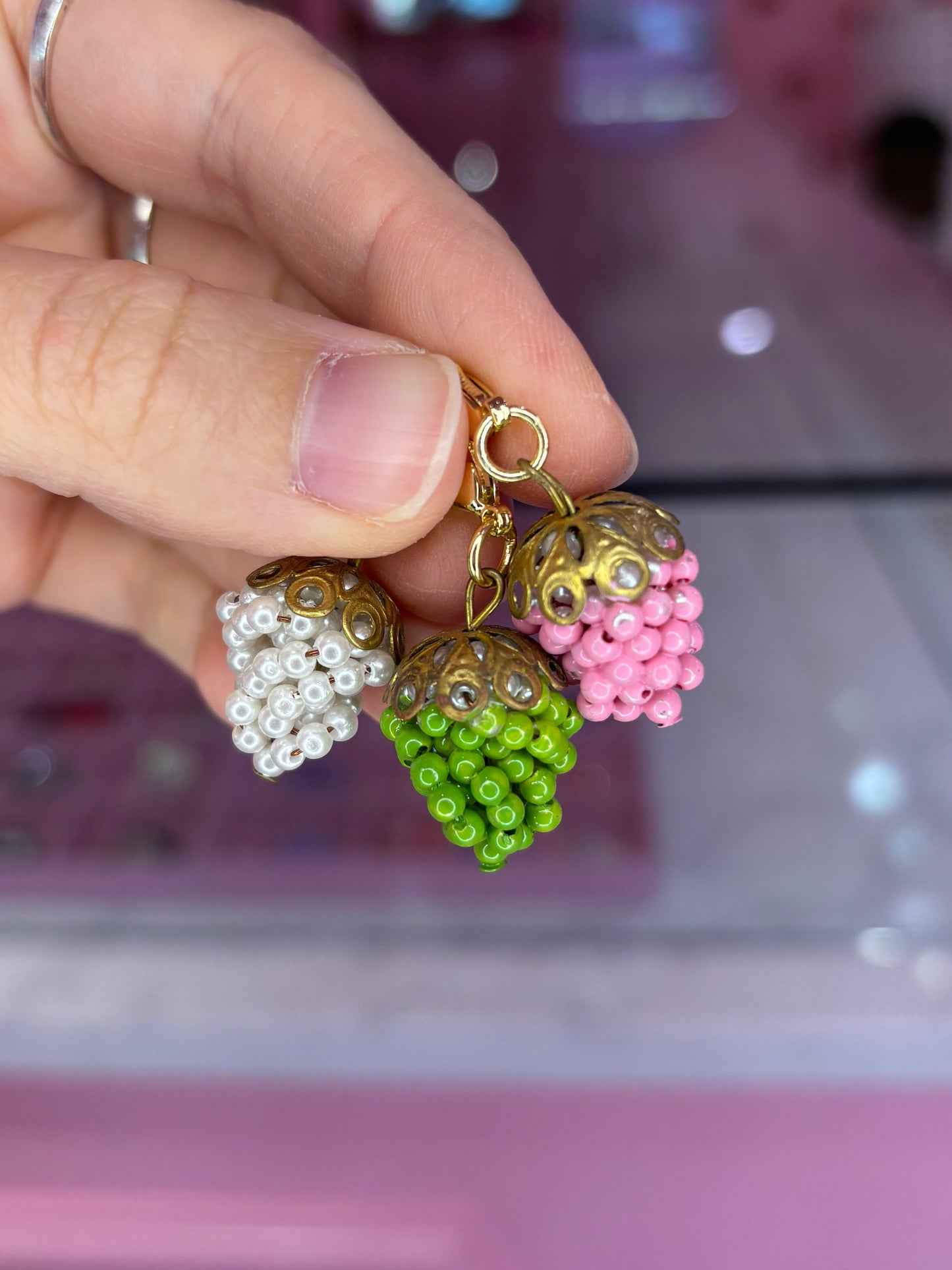Vintage 1950s Grape Charms