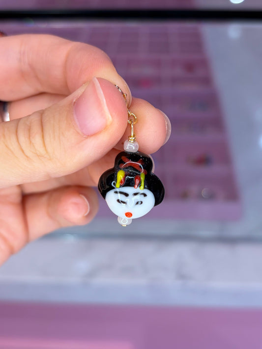 Glass Face 2 Charm