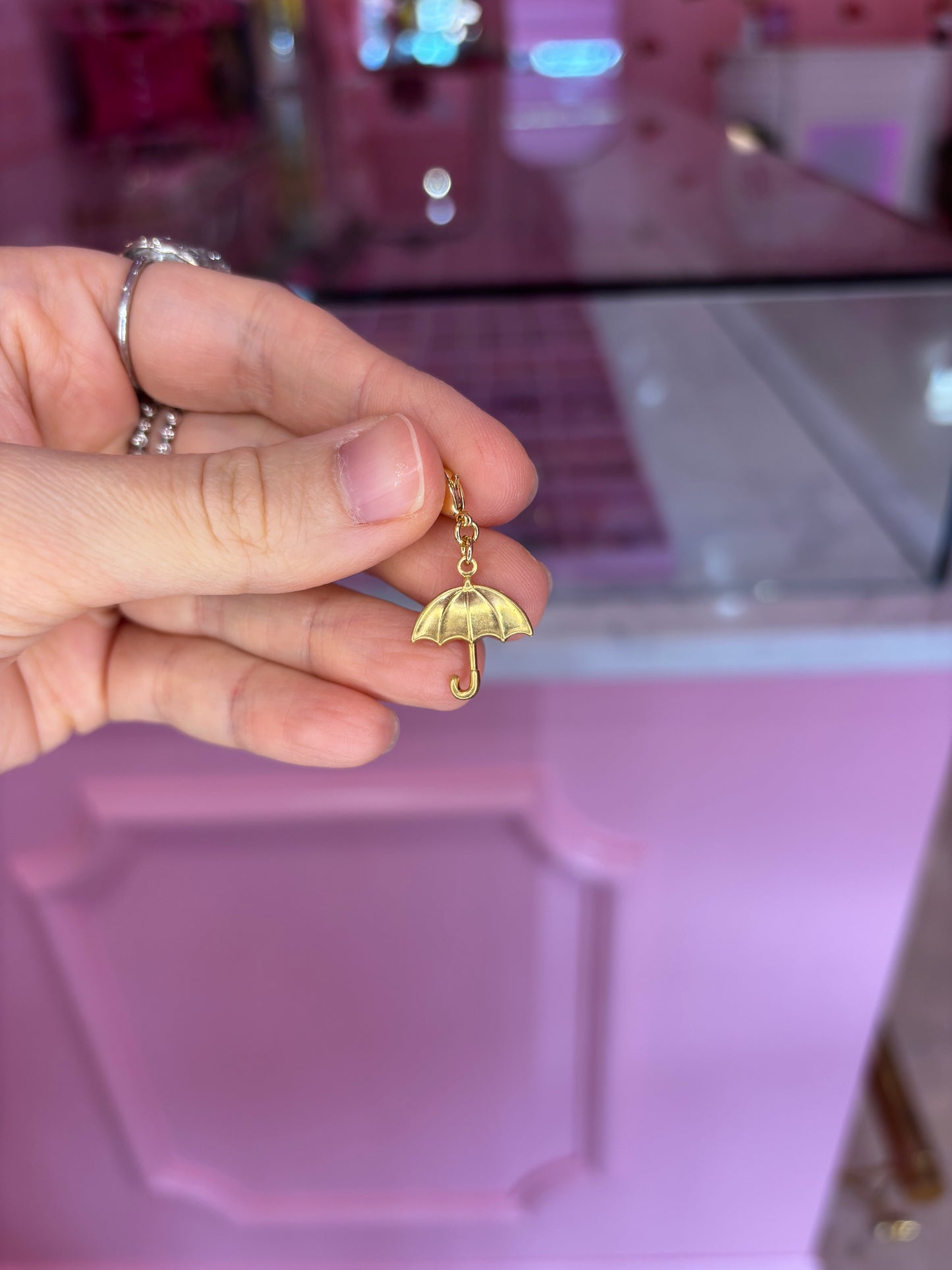 Brass Umbrella Charm