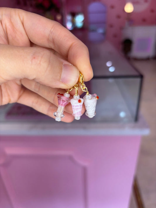 Hand blown Glass Drink Charms