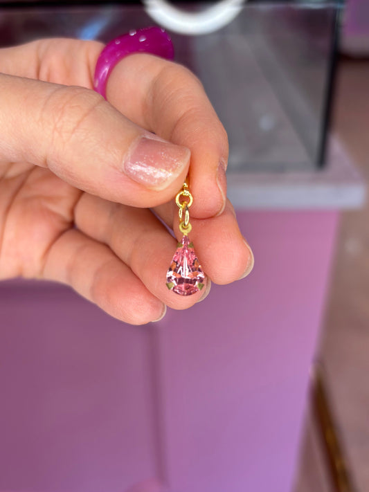 Vintage Pink Swarovski Charm