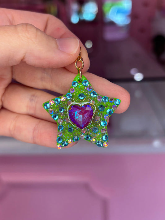 Green Goddess Star Charm
