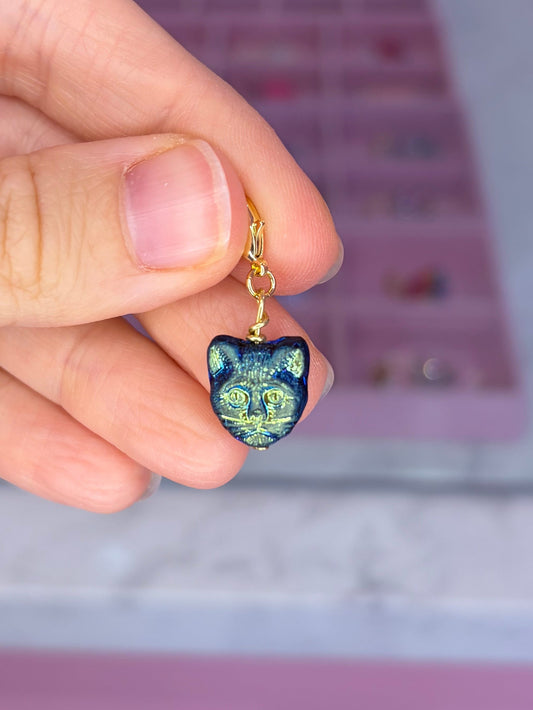 Iridescent Cat Charm