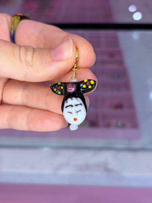 Glass Face 3 Charm