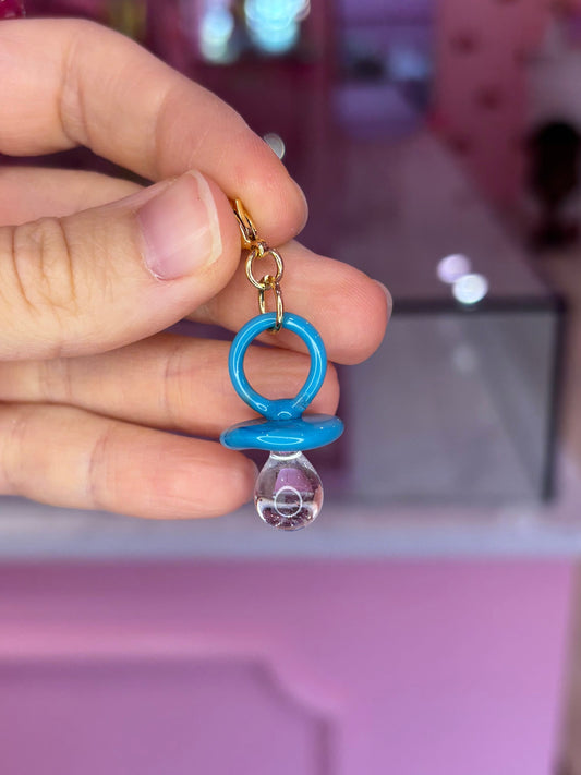 Vintage Blue Murano Glass Pacifier