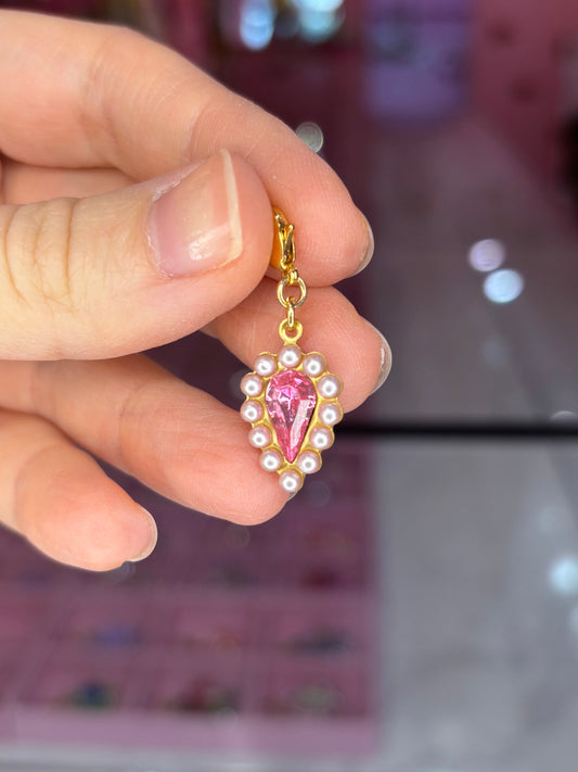 Vintage Pink & Pearl Charm