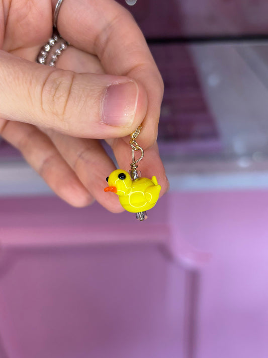 Glass Ducky Charm
