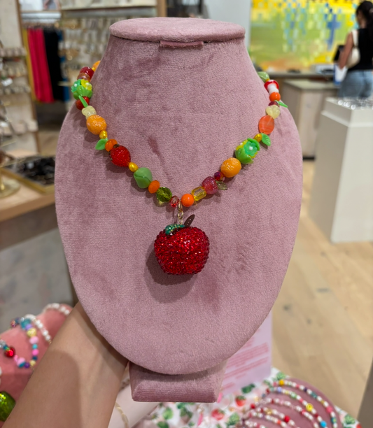 Apple girl necklace