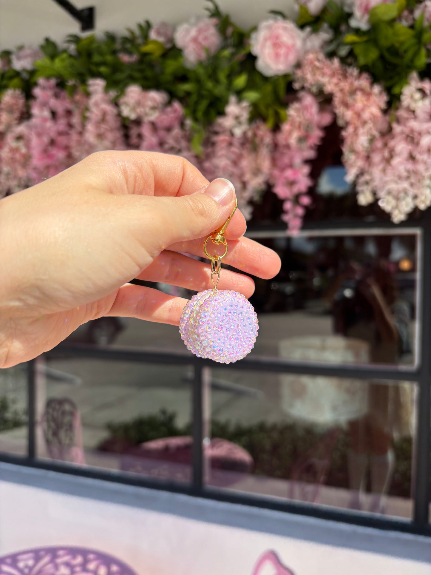 Lavender Macaroon Bag Charm