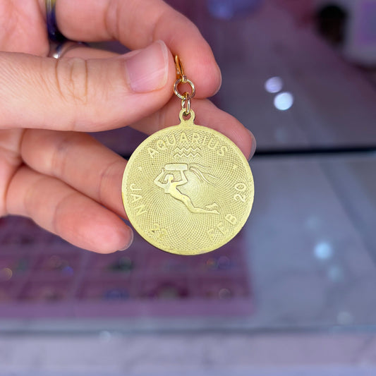 Vintage Aquarius Charm