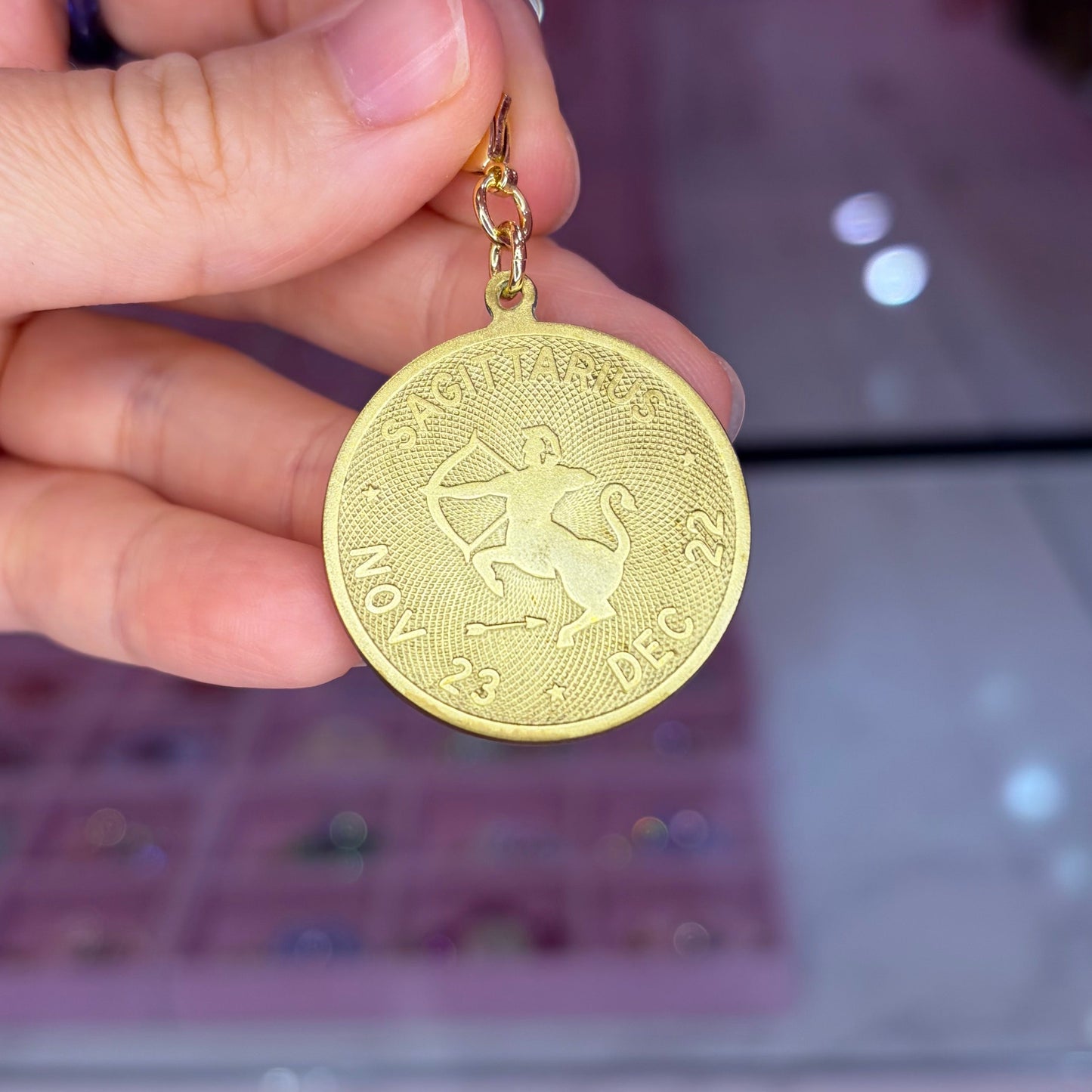 Vintage Sagittarius Charm