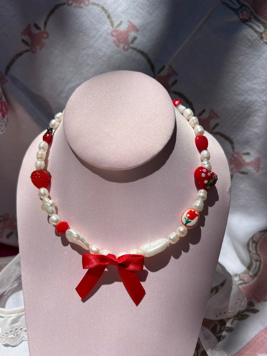 Red Picnic Necklace