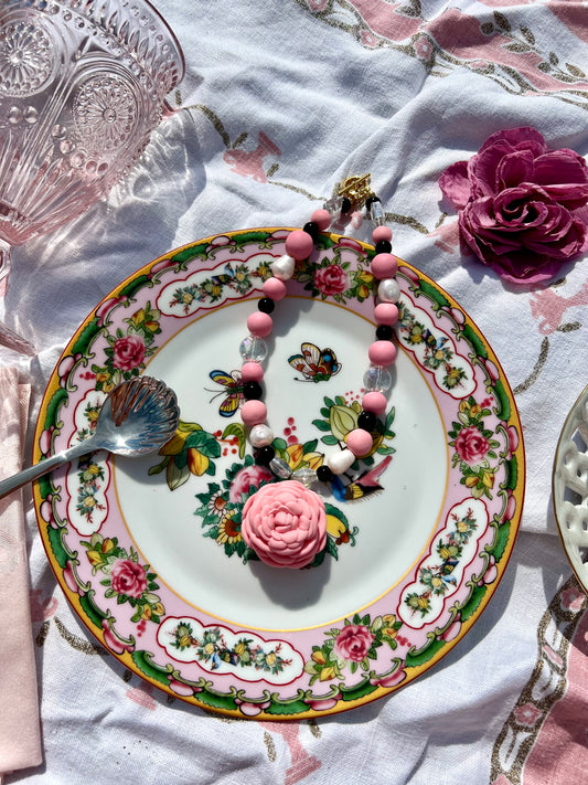 Pink Rose Necklace