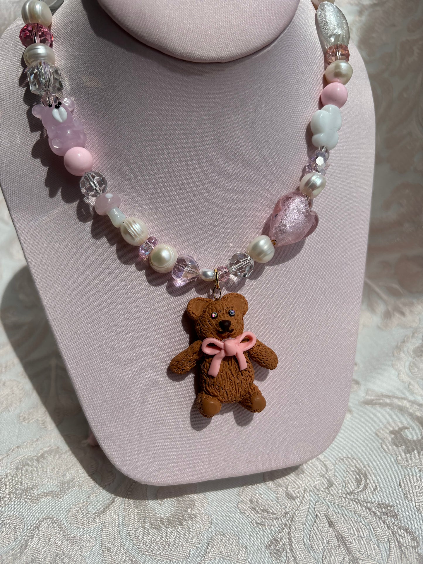 Teddy Bear Charm Necklace