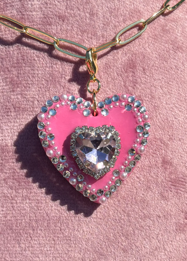 Pink Princess Charm Necklace